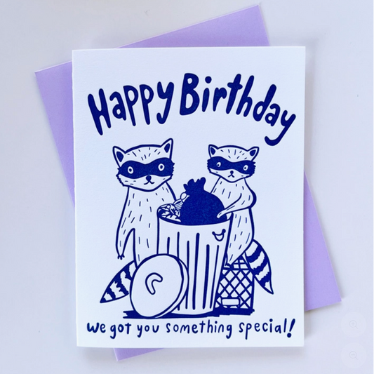 Birthday Raccoon Card