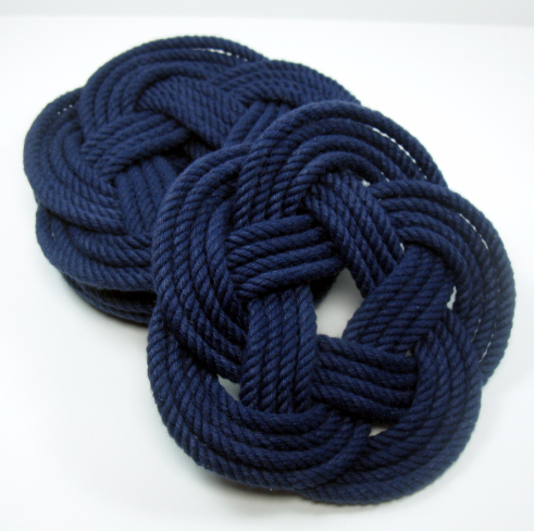 Sailor Knot Coaster | Navy Blue