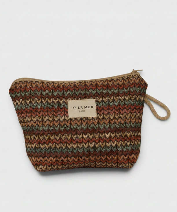 Jacquard Small Makeup Bag | Zigzag