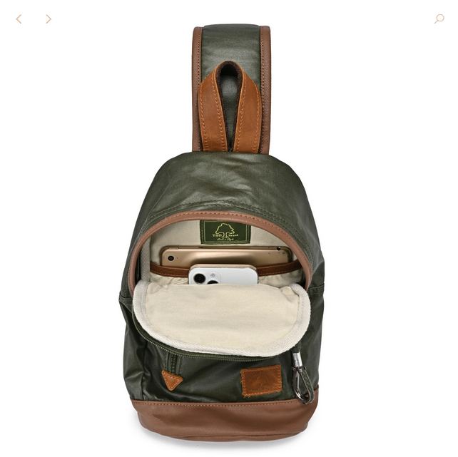 Canvas Sling Bag | Army Green