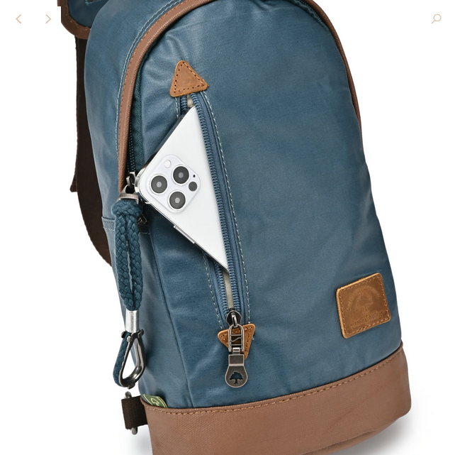 Canvas Sling Bag | Kale Blue