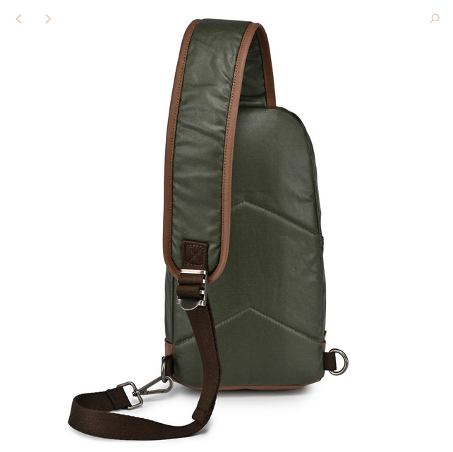 Canvas Sling Bag | Army Green