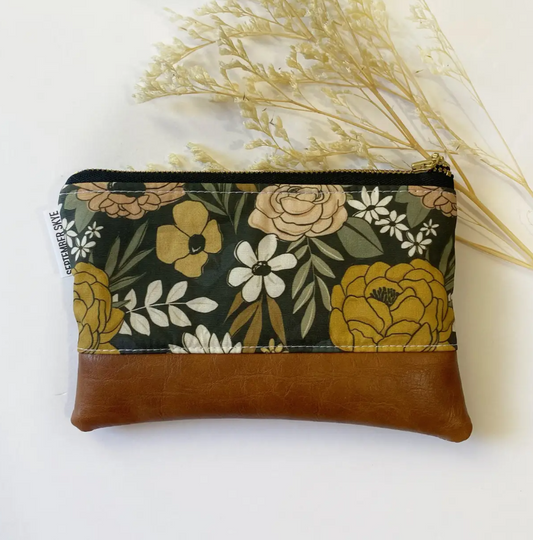 Botanical Floral Coin Purse