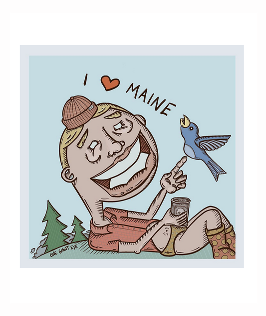 I Love Maine Print