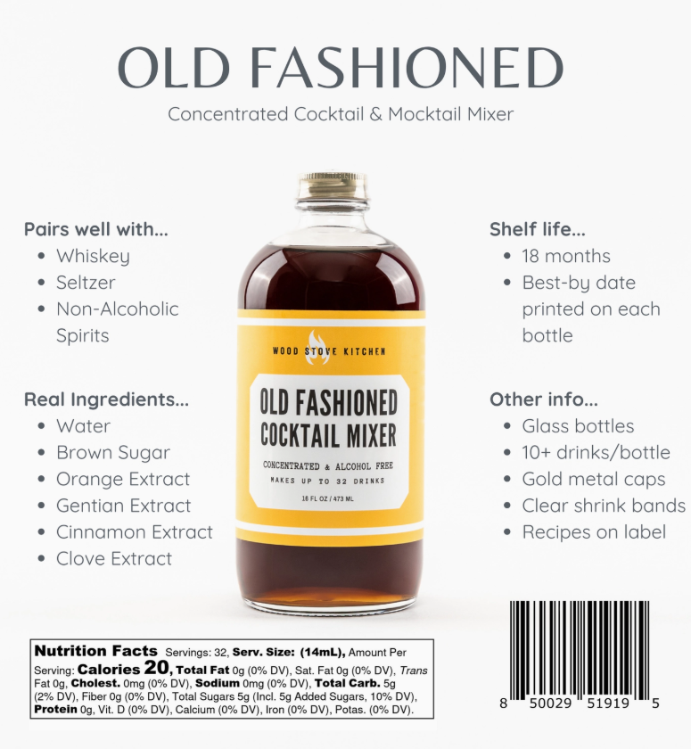 Old Fashioned Cocktail Syrup