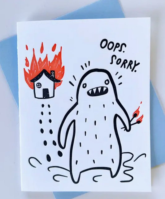 Oops sorry card