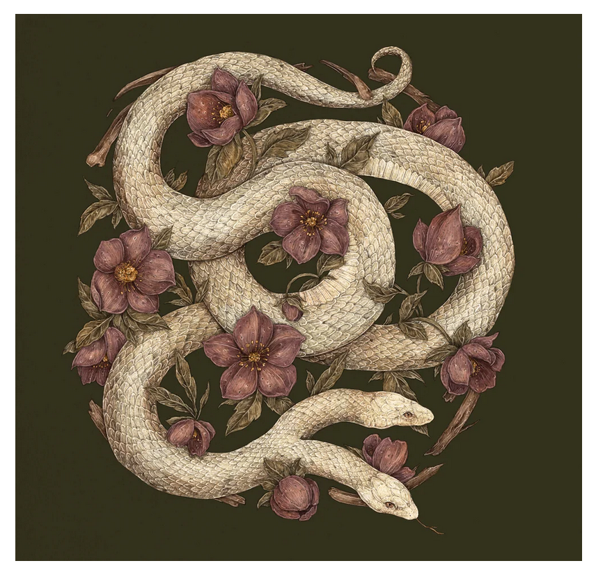 Two-Headed Snake Print