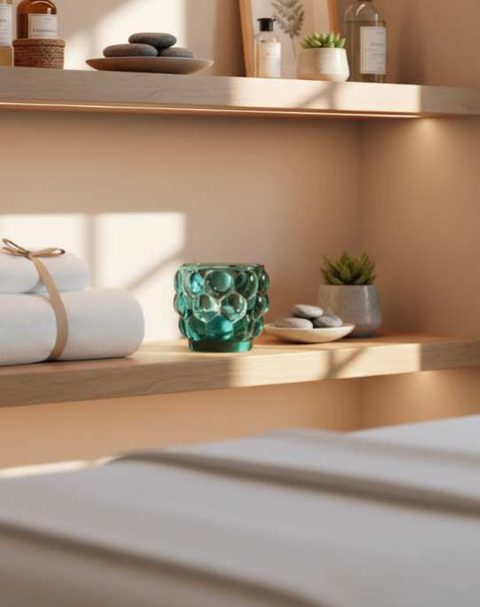 Small Bubble Votive  | Teal