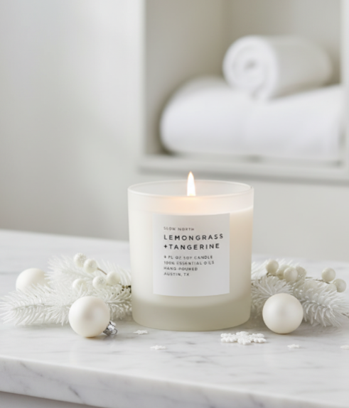 Lemongrass + Tangerine Candle