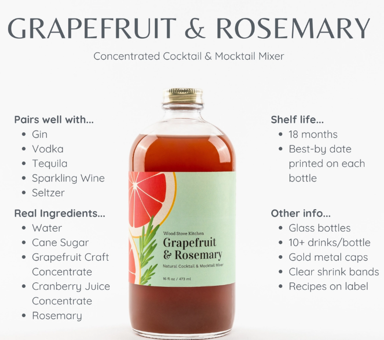Grapefruit & Rosemary Mixer