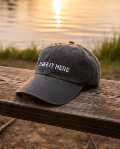 I Like it Here Cap | Black