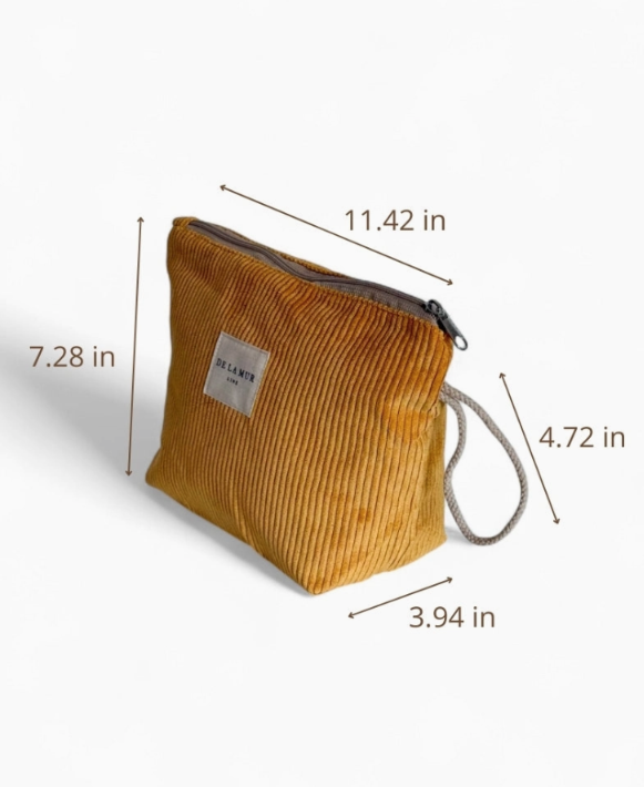 Small Makeup Bag | Mustard
