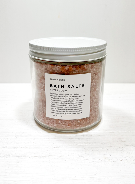 All natural pink bath salts by Slow North