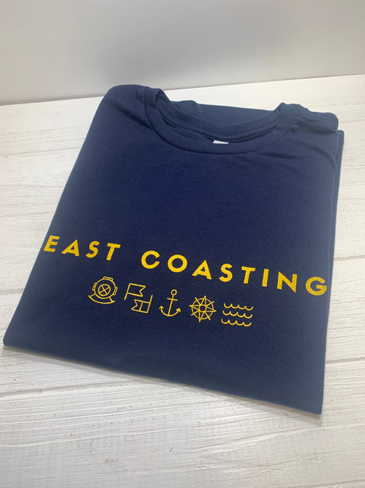 East Coasting Tee Blue - Ladies Cut 