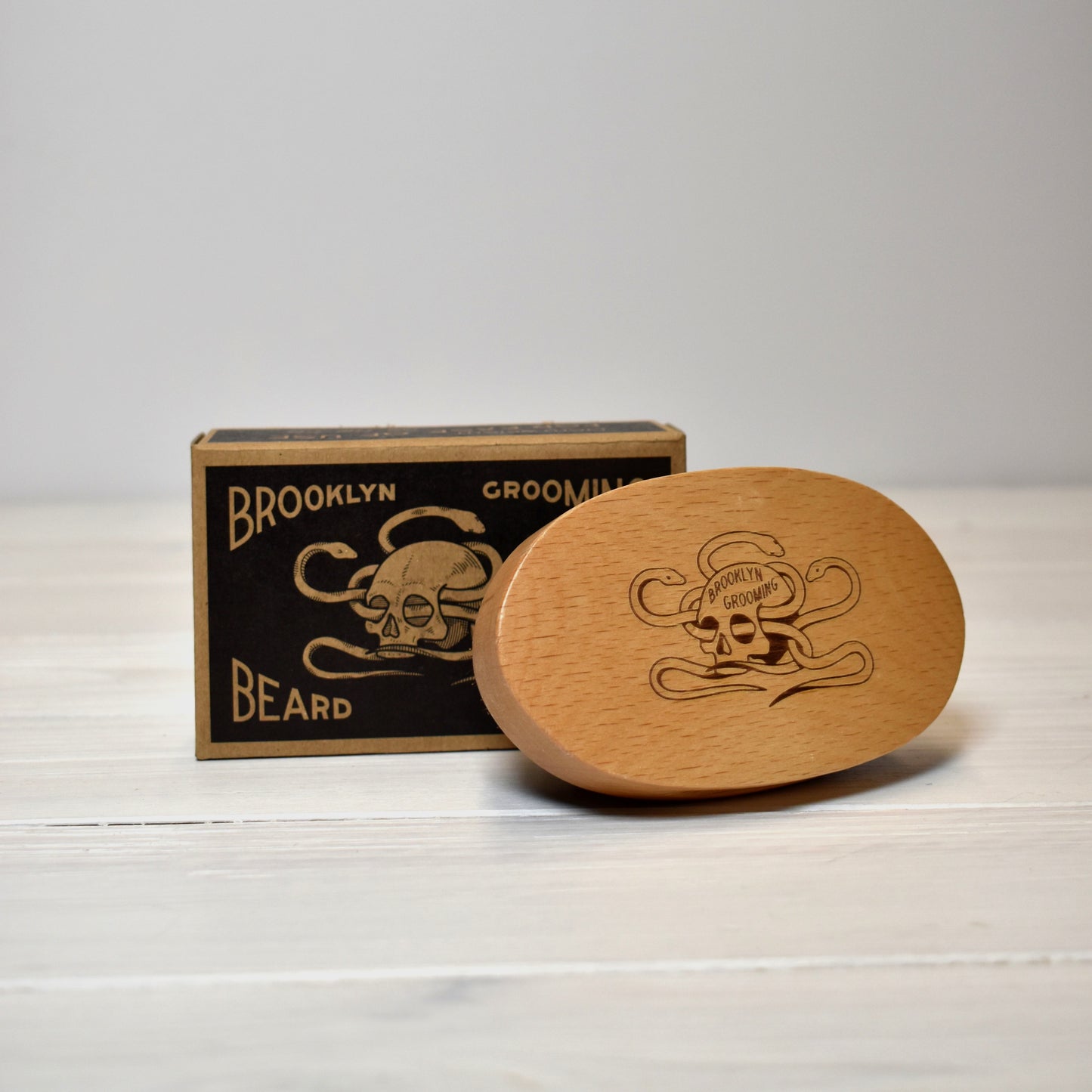 Boar Bristle Beard Brush by Brooklyn Grooming