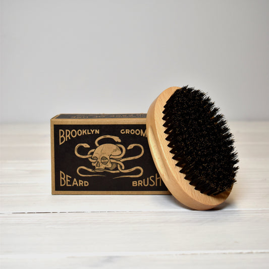 Boar Bristle Beard Brush by Brooklyn Grooming