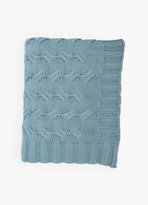Duck egg blue throw discount blanket