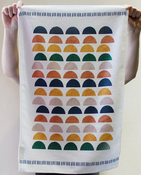Crescent Boho Dish Towel by Render