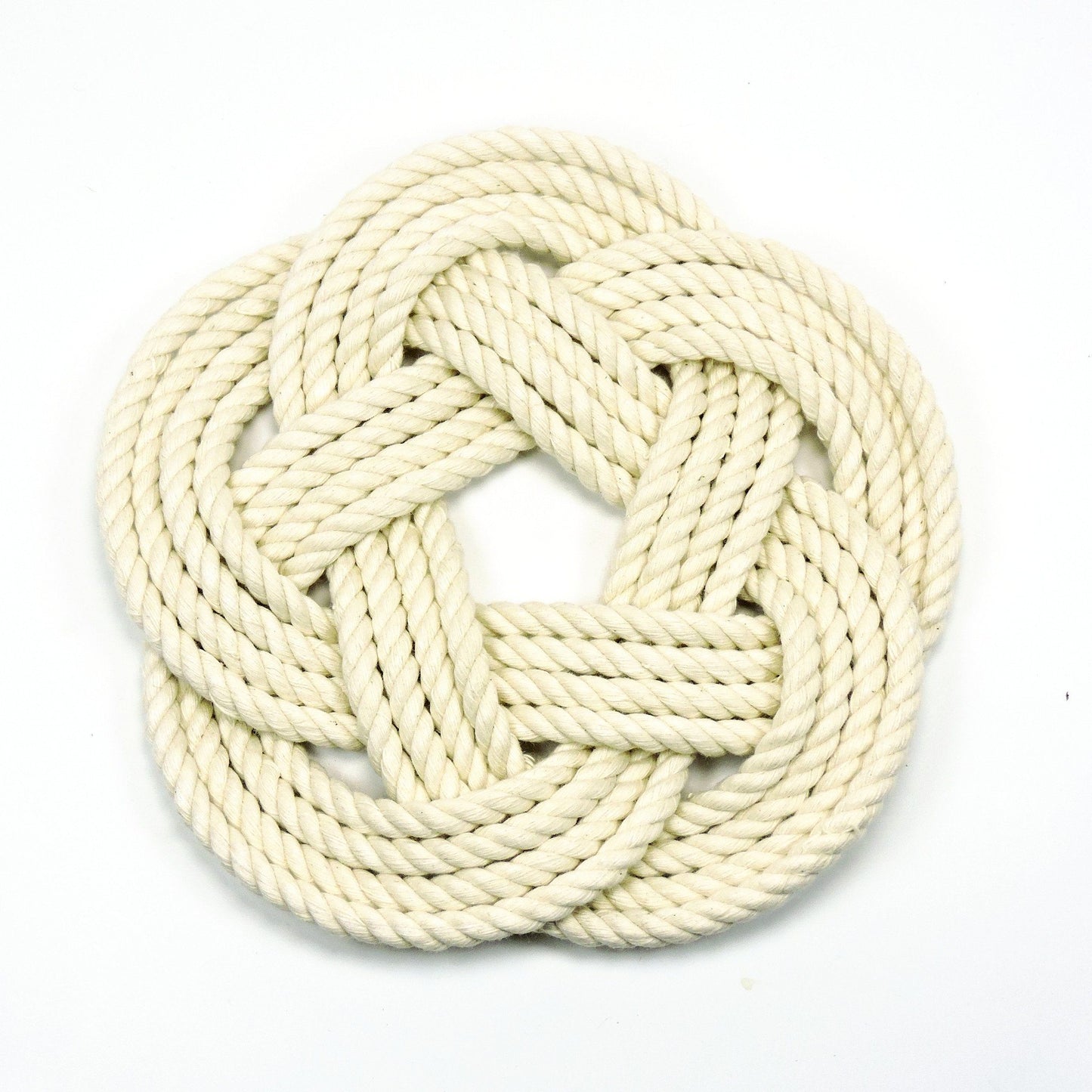 Sailor knot trivets white