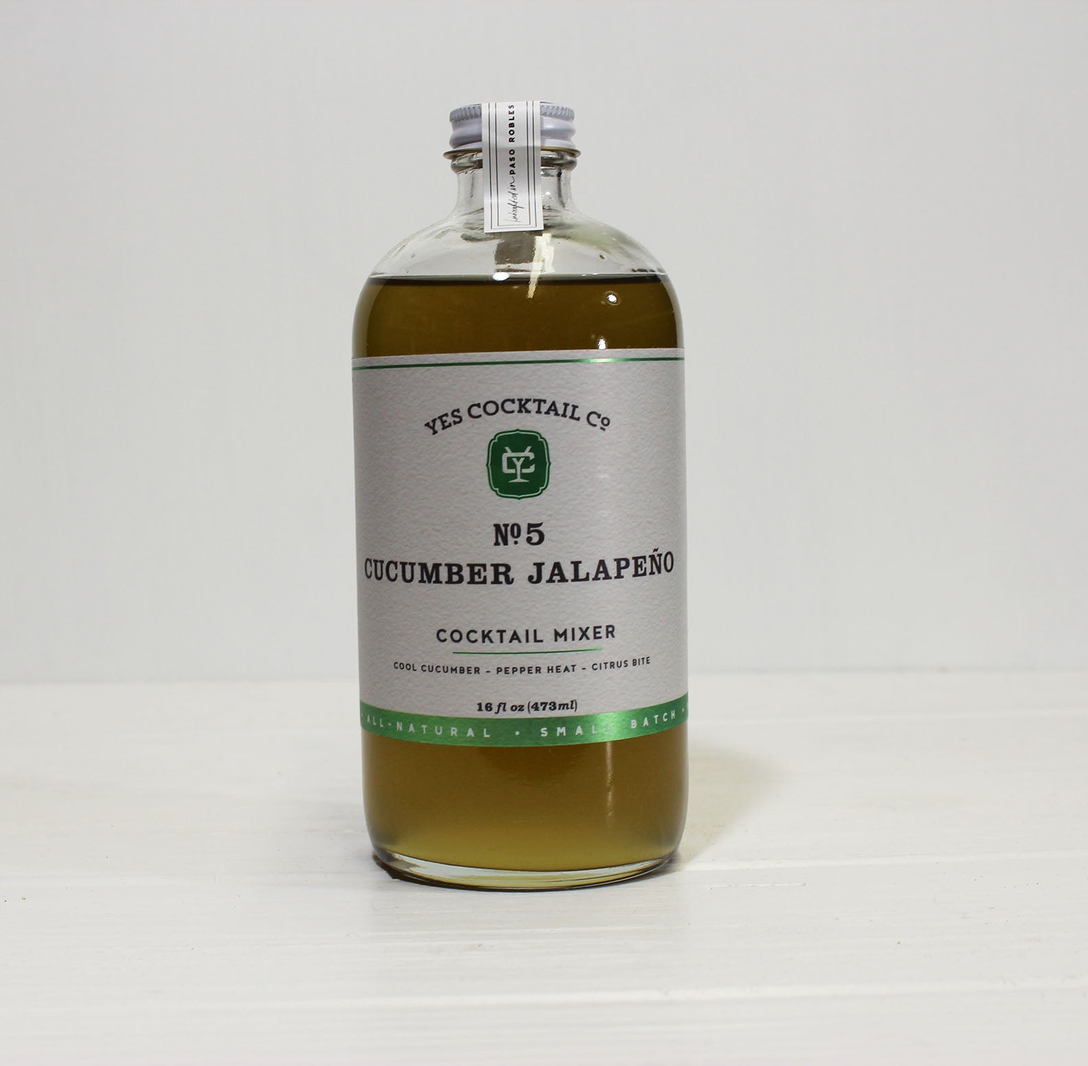 Cucumber Jalapeño mixer by Yes Cocktails Co