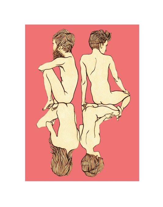 Nudie Boys giclée print of Renee Staeck's original painting 