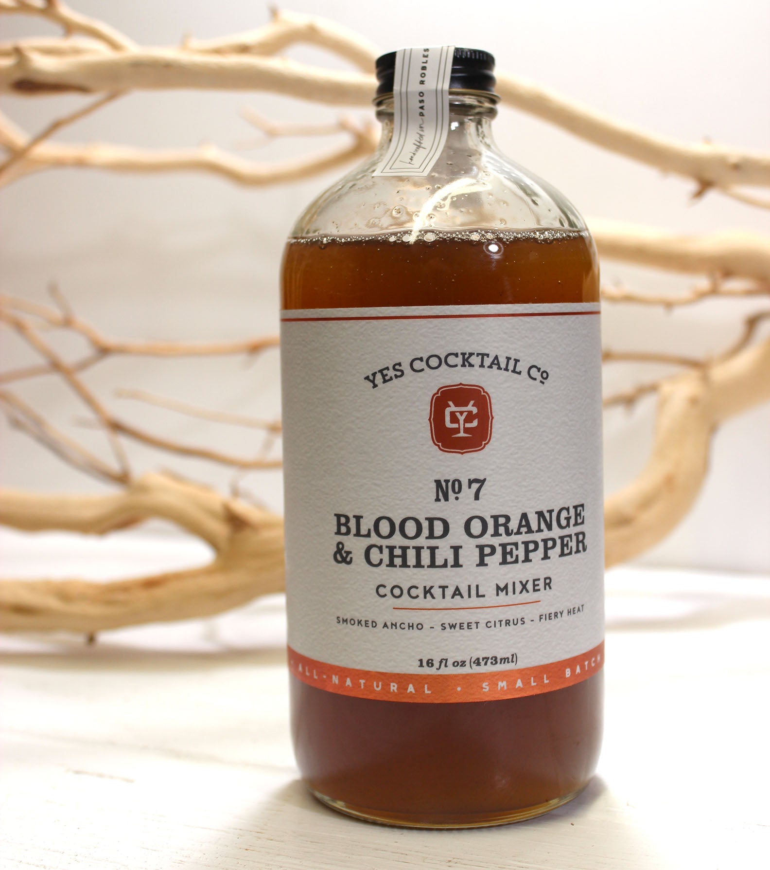 Blood Orange & Chili Pepper Cocktail Mixer by Yes Cocktail Co