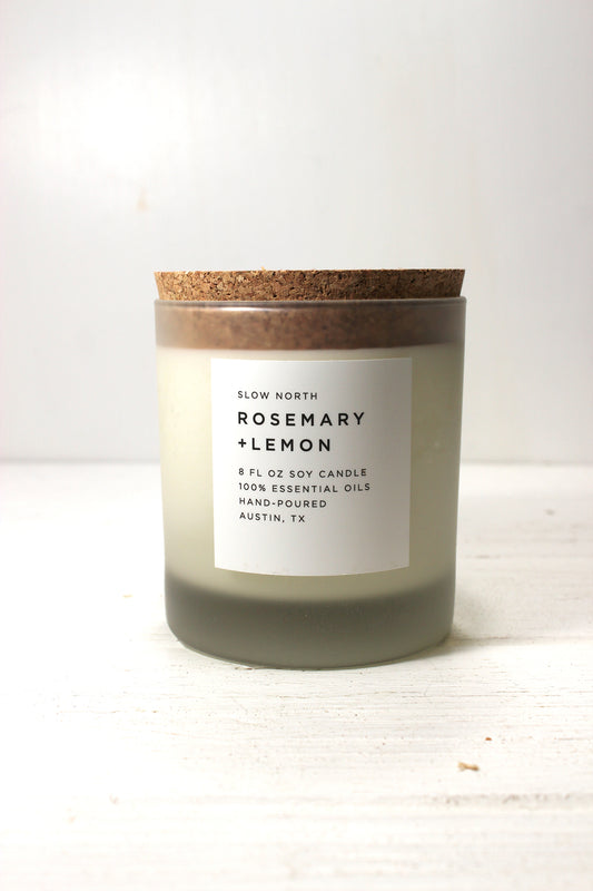Rosemary + Lemon Candle by Slow North