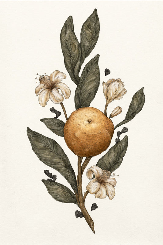 Archival giclee print of Clementine, illustrated by Jessica Roux.