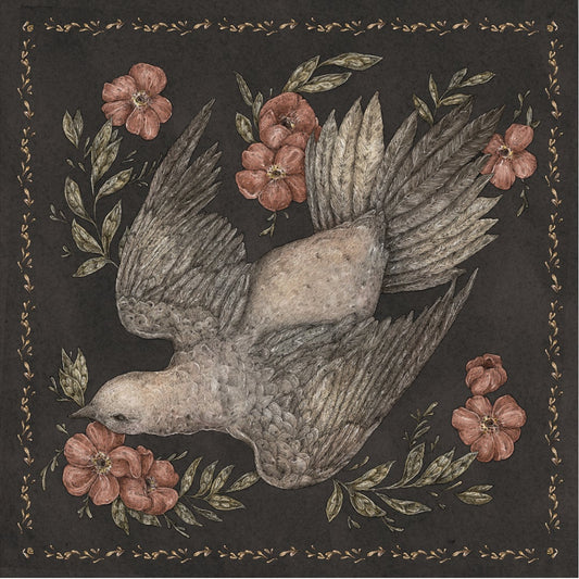 Archival giclee Dove Print illustrated by Jessica Roux
