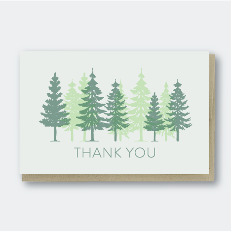 Trees Thank You card